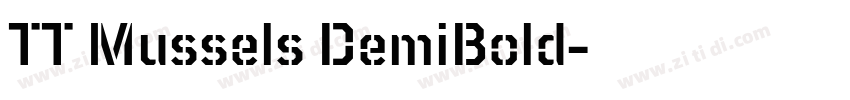 TT Mussels DemiBold字体转换 TT Mussels DemiBold字体转换